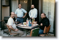 A19870509_011 * From left to right:  Robert Antol, John Antol, Paul Antol, Kirk Bragg. * From left to right:  Robert Antol, John Antol, Paul Antol, Kirk Bragg. * 1525 x 1025 * (171KB)