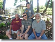 20220805_Jedly_01 * John and Carol Klein (Mother Nature) with Mike Shields (and John and Carol’s son, Hans).  This was taken in Hans’s backyard in Ames. * 4320 x 3240 * (5.72MB)