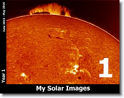 Solar Images My First Year